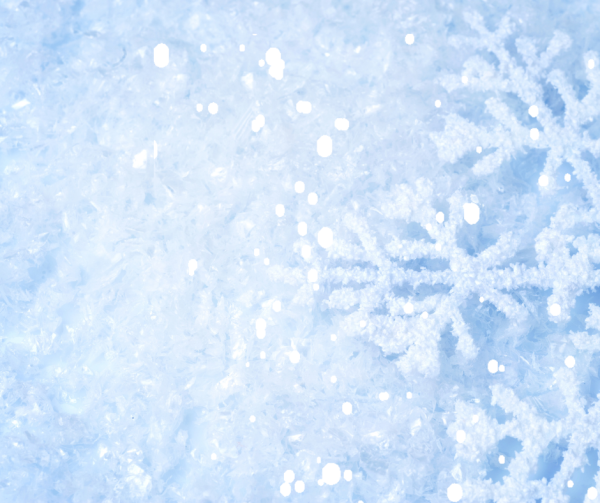Neige en flocons dans des teintes de bleu, évoquant le scintillement de la neige.
